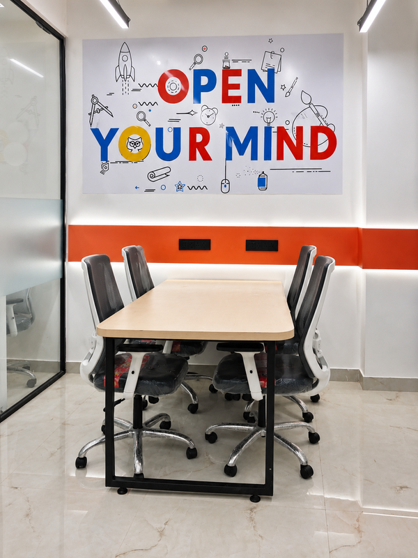 DeskSpot flexible seat and shared office desk setup in Agra coworking space